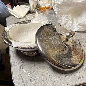 Vintage William Roger’s Elegant Silver Serving Dish with Lid